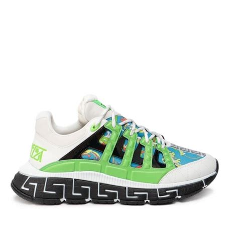 versace canvas low-top logo sneakers|versace men's trigreca sneakers.